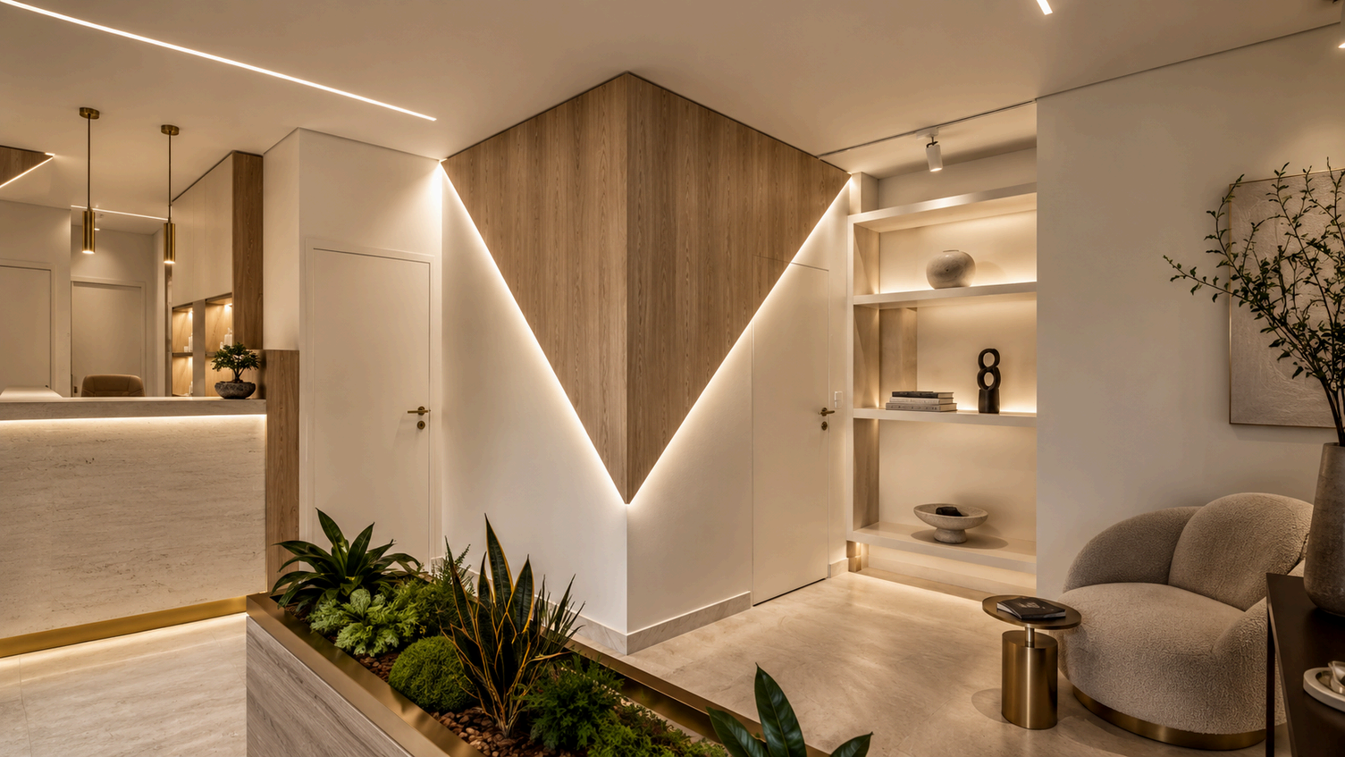 Interiores — Clínica, Projecto de serviços